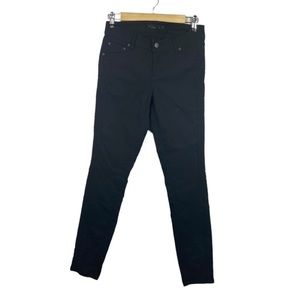 Prana Womens Size 4 Pants Brenna Skinny Moto Style Black Stretch Zip Fly